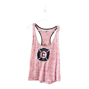 MLS New Era Chicago Fire Red Tank Top Size 2XL